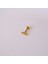 Cerrahi Çelik Düz Çubuk Tragus Piercing Helix Kıkırdak Anti Helix Gold Renk 2