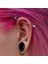 Cerrahi Çelik Top Piercing Tragus Helix Lob Conch Kııkırdak 8 mm Siyah Renk 2