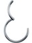 Cerrahi Çelik Erkek Piercing Küpe 12 mm Halka Model 3