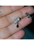 Taş Sallantılı Helix Piercing Kıkırdak Cerrahi Çelik Gümüş Renk 2