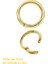 8 mm Gold Cerrahi Çelik Düz Halka Tragus Piercing Helix Kıkırdak Rook Daith Dudak Burun 2