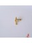 Cerrahi Çelik Yıldız Helix Piercing Kıkırdak Gold Renk 5