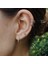 8 mm Silver Cerrahi Çelik Düz Halka Tragus Piercing Helix Kıkırdak Rook Daith 1