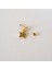 Cerrahi Çelik Yıldız Sallantılı Piercing Helix Kıkırdak Gold Renk 4