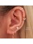 Mini Tektaş Cerrahi Çelik Piercing Tragus Helix Kıkırdak Conch Gold Renk 8 mm 1