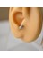 Gümüş Renkli Taşlı Bombeli Halka Tragus Piercing Helix 1