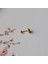 Çiçekli Helix Piercing Kıkırdak Cerrahi Çelik Gold Renk 3