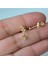 Gold Cerrahi Yıldız Sallantılı Yıldız Helix Piercing Lob Kıkırdak Tragus 2