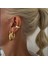 Gold Renk Deniz Kabuğu Model Earcuff Sıkıştırma Kıkırdak Küpe 3