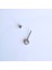 Tektaş Minimal Göbek Piercingi Çelik Silver Renkli 4