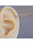 Silver Renk Cerrahi Çelik Ince Halka Tragus Piercing Helix Lob Kıkırdak 1