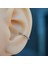 Günlük Kullanım Düz Silver Earcuff Sıkıştırmalı Kıkırdak Küpesi 1