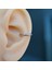 Günlük Kullanım Düz Silver Earcuff Sıkıştırmalı Kıkırdak Küpesi 2