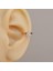 Rose Gold Renk Tektaş Earcuff Sıkıştırma Kıkırdak Küpesi Delik Gerektirmez 1