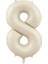 8 Rakam Krem Folyo Balon 80 cm 1