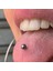 Cerrahi Çelik Ucu Toplu Dil Dudak Piercingi 8 mm Gümüş Renk 2