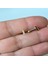 Gold Cerrahi Çelik Taşlı Mini Üçgen Piercing Helix Lob Kıkırdak Tragus 1