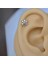 Gümüş Renk Cerrahi Çelik Çiçek Piercing Helix Lob Kıkırdak Tragus 1