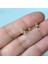 Gold Cerrahi Çelik Şimşek Modelli Piercing Helix Lob Kıkırdak Tragus 1