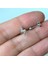 Gümüş Renk Cerrahi Çelik Şimşek Modelli Piercing Helix Lob Kıkırdak Tragus 2