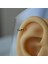 Gold Cerrahi Çelik Ince Halka Tragus Piercing Helix Lob Kıkırdak 4