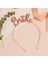 Bride Yazılı Metal Taç Rose Gold +Bekarlığa Veda Partisi Konsepti Metal Taç 2