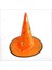 Yıldız Desenli Hallloween Cadı Şapkası, 38CM - Turuncu 1