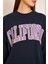 Unısex Calıfornıa Baskı Sweat 22907B4 -Lacivert 3