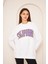 Unısex Calıfornıa Baskı Sweat 22907B4 -Beyaz 4