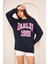 Unısex Harlem Baskı Sweat 22907B3 -Lacivert 1
