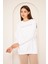Unısex Balance Baskı Sweat 22907B2 -Beyaz 4