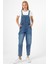 Kadın Dora Dirty Med Blue Mom Jean Salopet Tulum 3