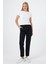 Kadın Norah Siyah Beli Lastikli Gabardin Smart Pantolon 3