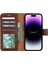 Hakiki Deri Iphone 15 Modelleri Için Kablosuz Şarj Uyumlu Cüzdanlı Telefon Kılıfı 2