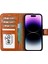 Hakiki Deri Iphone 15 Modelleri Için Kablosuz Şarj Uyumlu Cüzdanlı Telefon Kılıfı 2