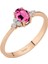 Pırlanta ve Oval Pembe Turmalin Taşlı Yüzük 0417R0255 1