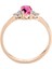 Pırlanta ve Oval Pembe Turmalin Taşlı Yüzük 0417R0255 3