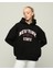 Kalın Polar Kapüşonlu Oversize/geniş Kalıp Örme Sweatshirt 2
