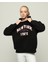 Kalın Polar Kapüşonlu Oversize/geniş Kalıp Örme Sweatshirt 4