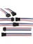 Sanec 2,5mm Jst Sm 5pin Siyah Seyyar Kablolu Konnektör Dişi Erkek Takım 20CM+20CM - 0,25MM - Çift Taraflı 1