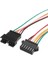 Sanec 2,5mm Jst Sm 6pin Siyah Seyyar Kablolu Konnektör Dişi Erkek Takım 20CM+20CM - 0,50MM - Çift Taraflı 1