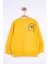 Erkek Bebek Baskılı Basic Sweatshirt 45625 Hardal 2