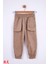 Kız Çocuk Cep Detaylı Paçası Lastikli Pantolon 55519 Camel 3