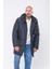 K235 Erkek Siyah Kapşonlu Parka 3