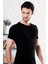 Erkek Siyah-Beyaz 2 Li Karma Paket Bisiklet Yaka Kısakol Lycralı Tshirt EDY704-705 1