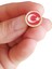 Gold Renk Türk Bayrağı Rozet ve Türkiye Yazılı Anahtarlık Set 1 Adet 3