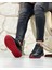 0026 Siyah Süet Garnili Erkek Sneaker Ayakkabı 2