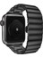 Apple Watch 8 Uyumlu 41MM Düz Parçalı Tasarım Metal Kordon-41 Siyah 2