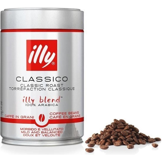 Illy Orta Kavrulmuş 250 g Çekirdek Kahve - İtalya Menşeli, Yumuşak ve Aromatik Lezzet, %100 Arabica, Espresso ve Filtre Kahve İçin İdeal