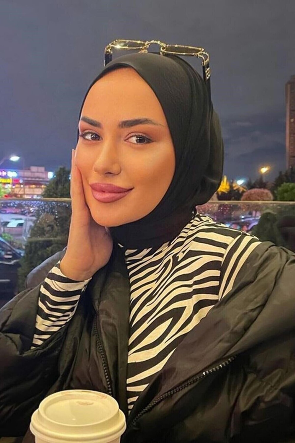 Erasra Class Çıt Çıtlı Hasema Üstü Uyumlu Hijab Bone Siyah görsel 3